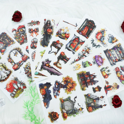 A5 Halloween Themed Pre-Cut Sticker Book