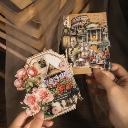 28pcs Vintage Pre-cut PET Stickers