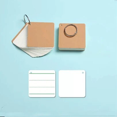 100 Blank card 4 lines 3 grid card Hard word card
