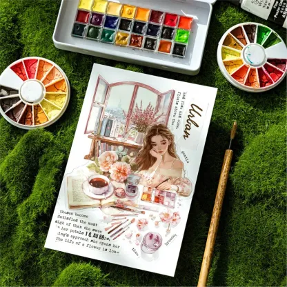 40 pcs/pack PET Materials Character Stickers