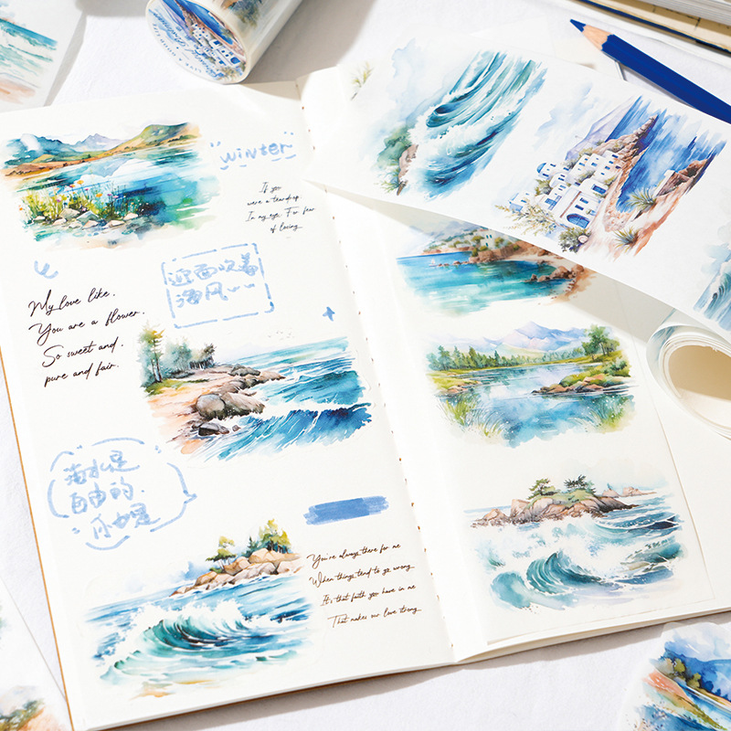 70mm*2M Landscape Theme Washi Tape