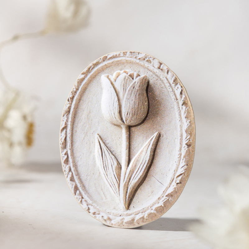 30Pcs Embossed Floral Theme Stickers