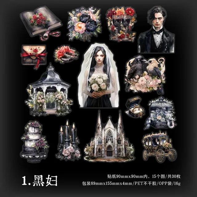 30pcs/Pack Witch of the East Character Stickers