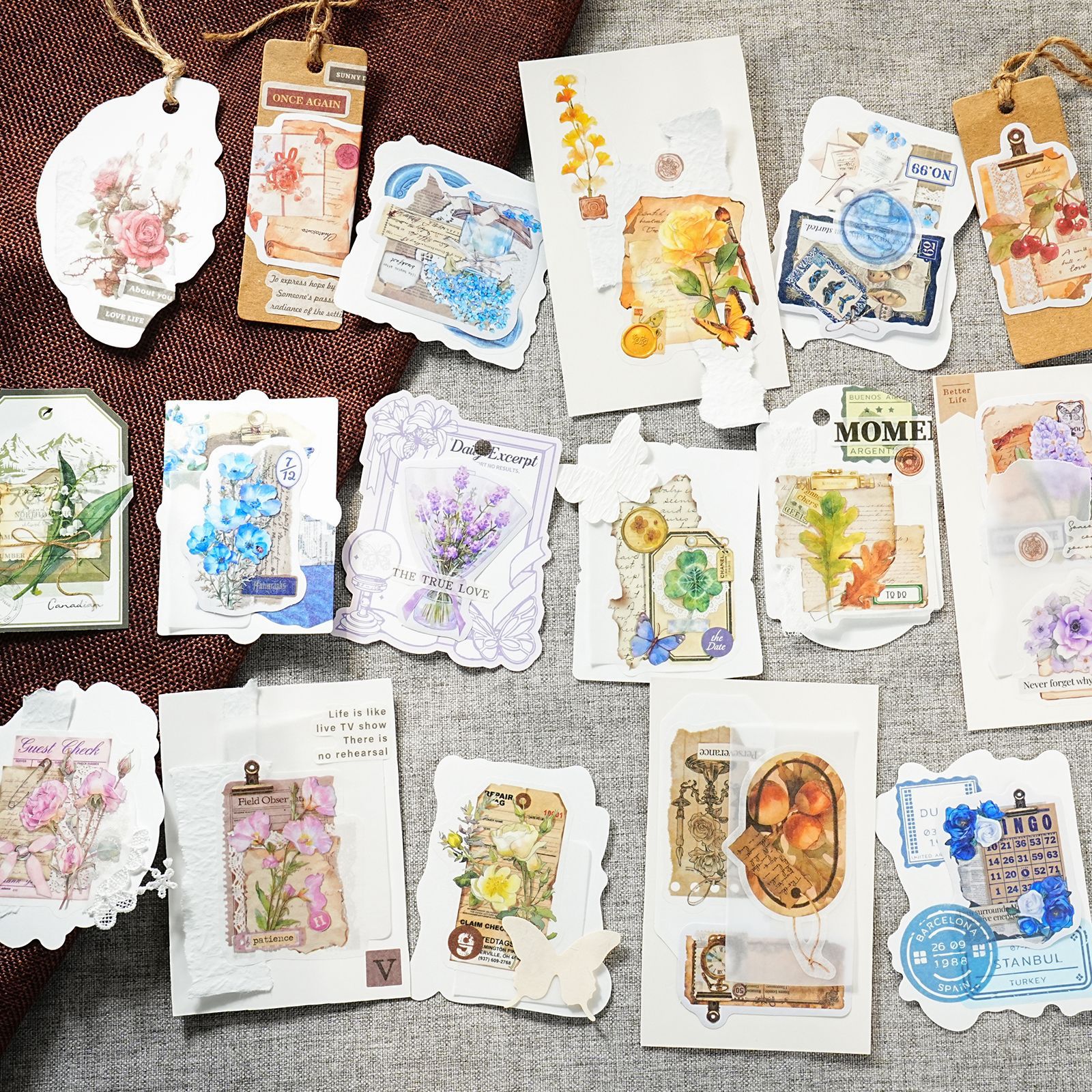 32Pcs/Pack Plants Flowers Washi Stickers