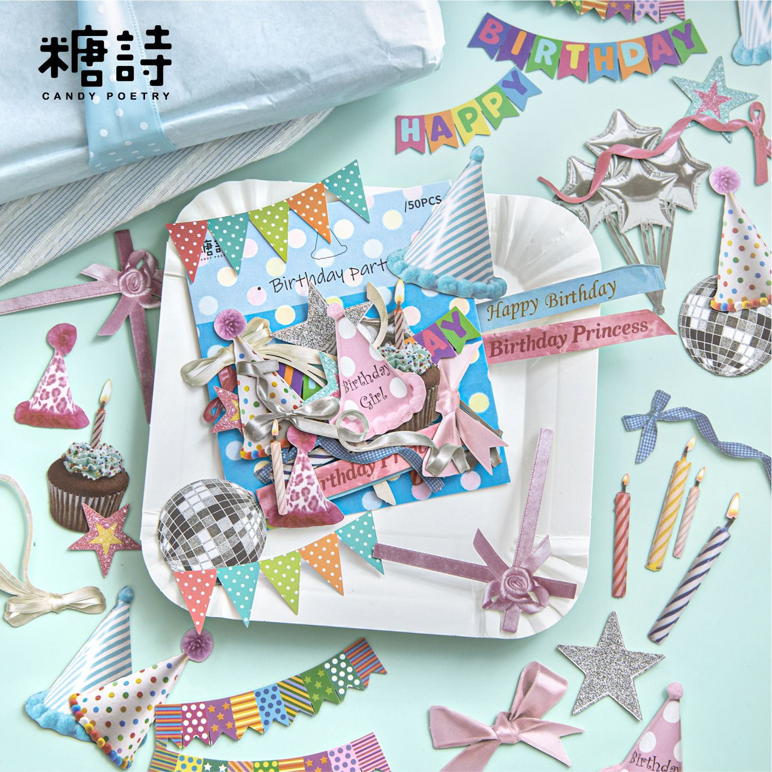 50Pcs INS Korean Style Small Objects Stickers
