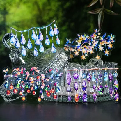 12pcs/Pack Lighting Theme Shell Light Sticker