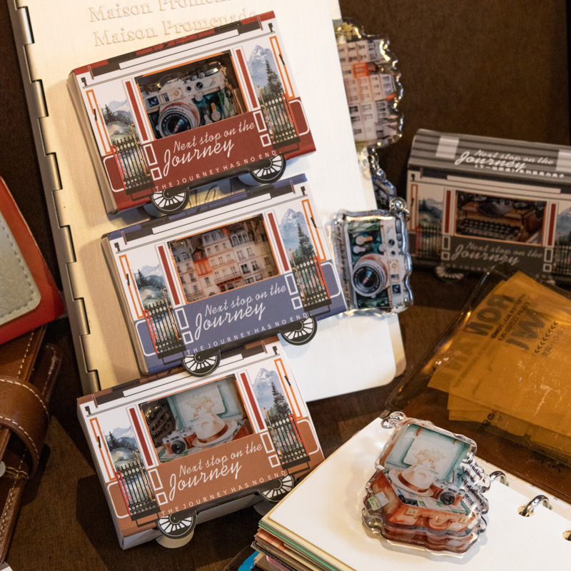 1Pcs Travel Theme Acrylic Epoxy Clip