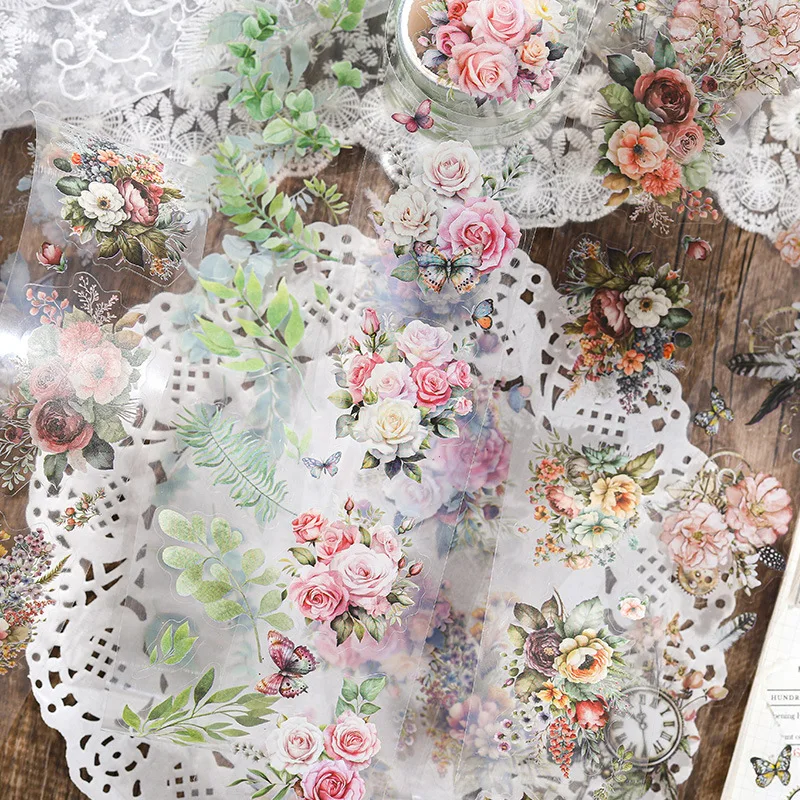 Garden Flower Theme Washi Tape