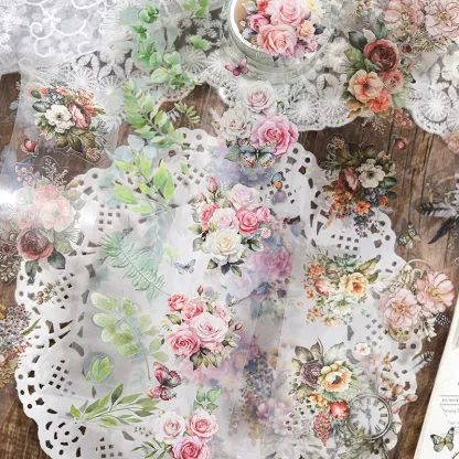 Garden Flower Theme Washi Tape