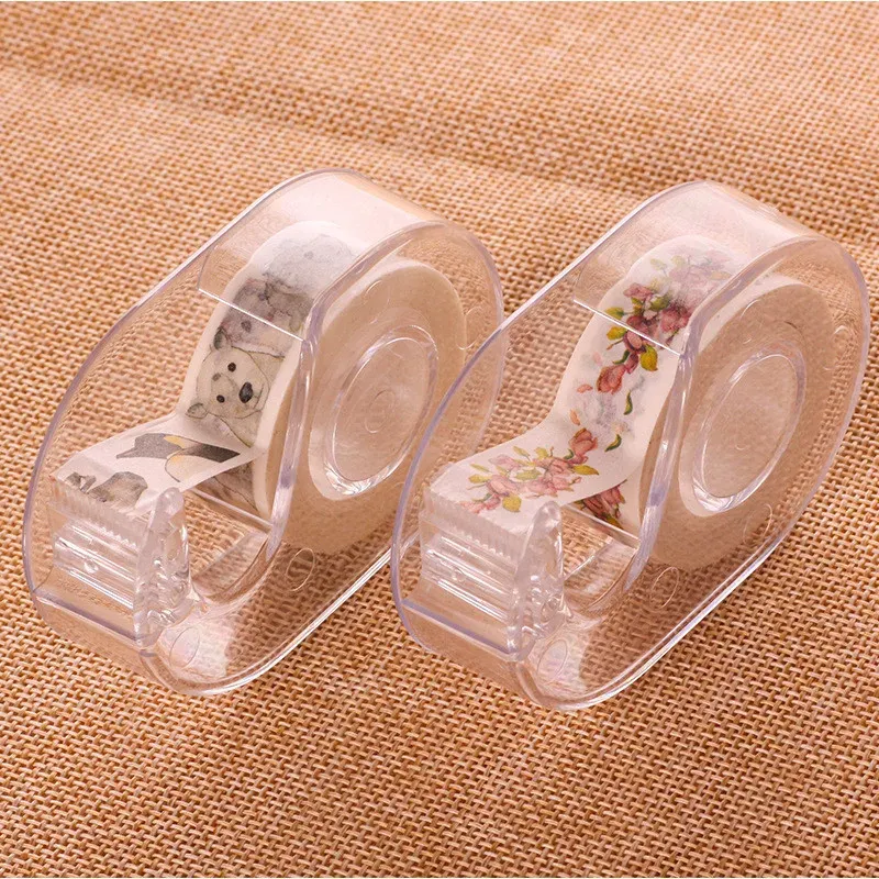 Clear Plastic Table Top Tape Dispenser