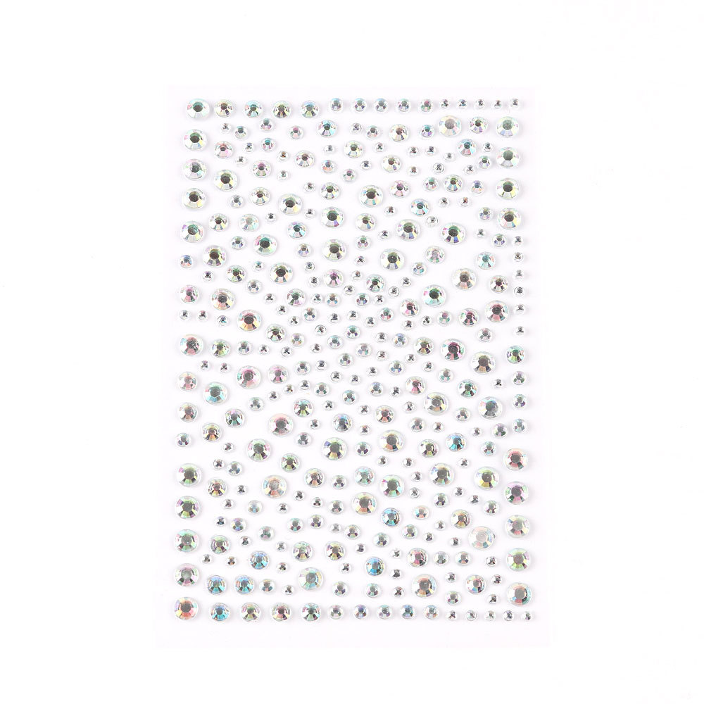 5 Pcs/Set Colored Diamond Decorative Stickers