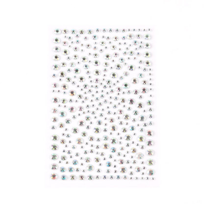 5 Pcs/Set Colored Diamond Decorative Stickers