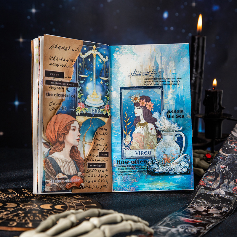 Twelve Zodiac Signs Theme Washi Tape 1.97×78.74 inch