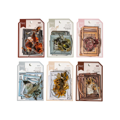 20Pcs/Pack Retro Plant Frame Theme Material Paper