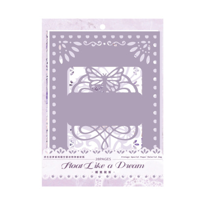 28 Sheets Hollow Lace Special Material Paper