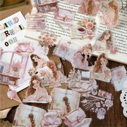 40 pcs/pack PET Materials Character Stickers