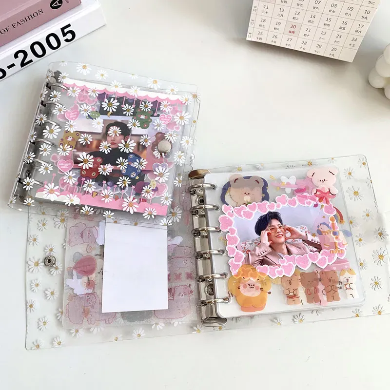 A7 PVC Transparent 6 loose leaf Binder