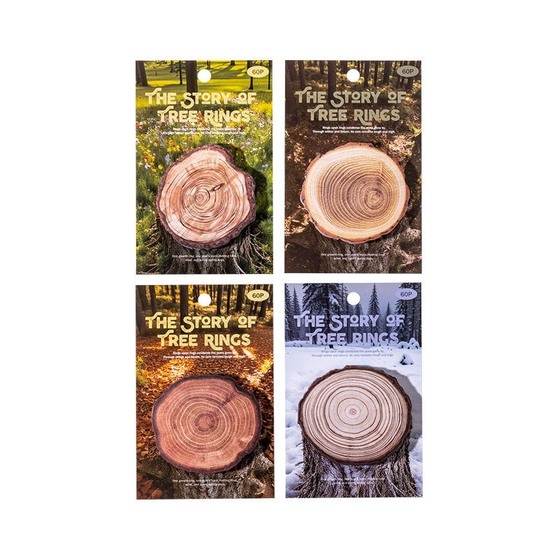 60Pcs Wood Grain Writable Material Paper