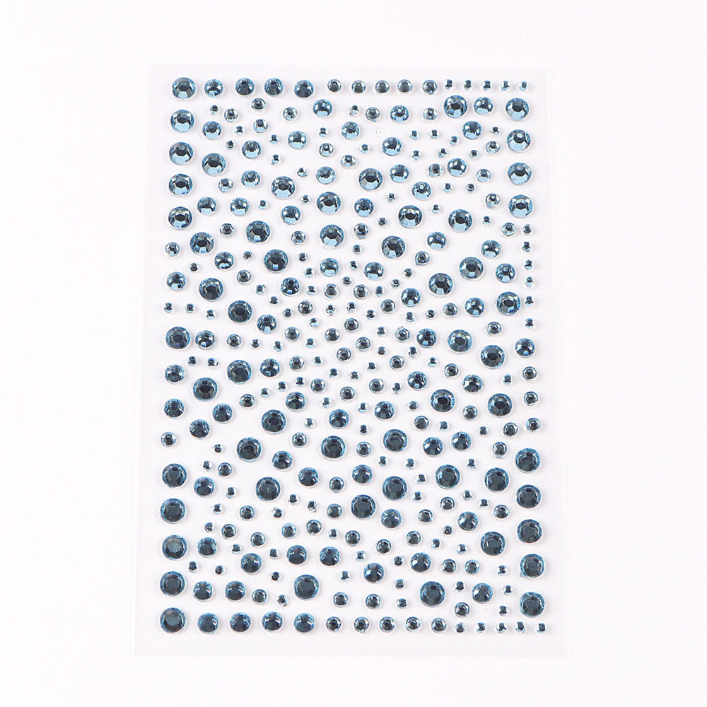 5 Pcs/Set Colored Diamond Decorative Stickers