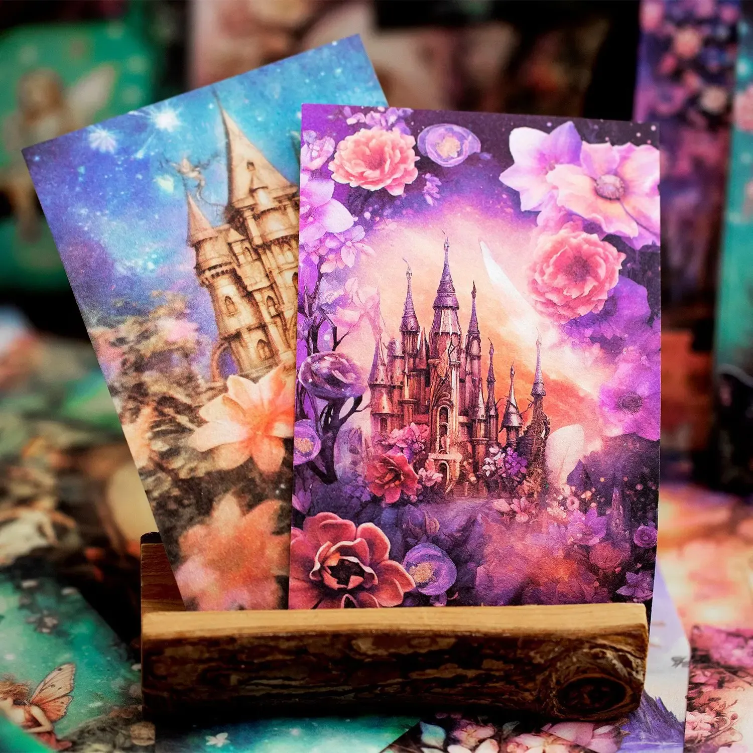 40pcs/lot Floral Fantasy Castle Theme Background Material Paper
