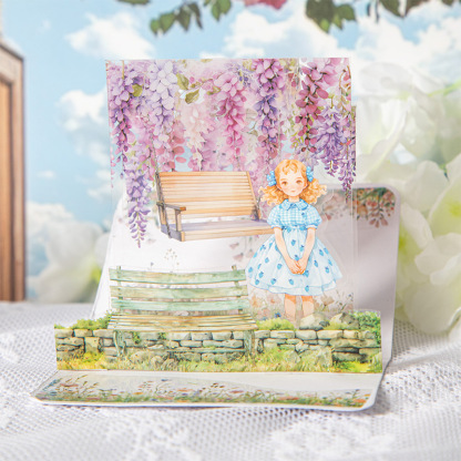 Flower and vine themed PET tape, 3.15 x 78.74 inches