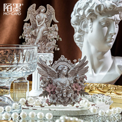 30Pcs/Pack Retro Stone Statue Theme Card Sticker