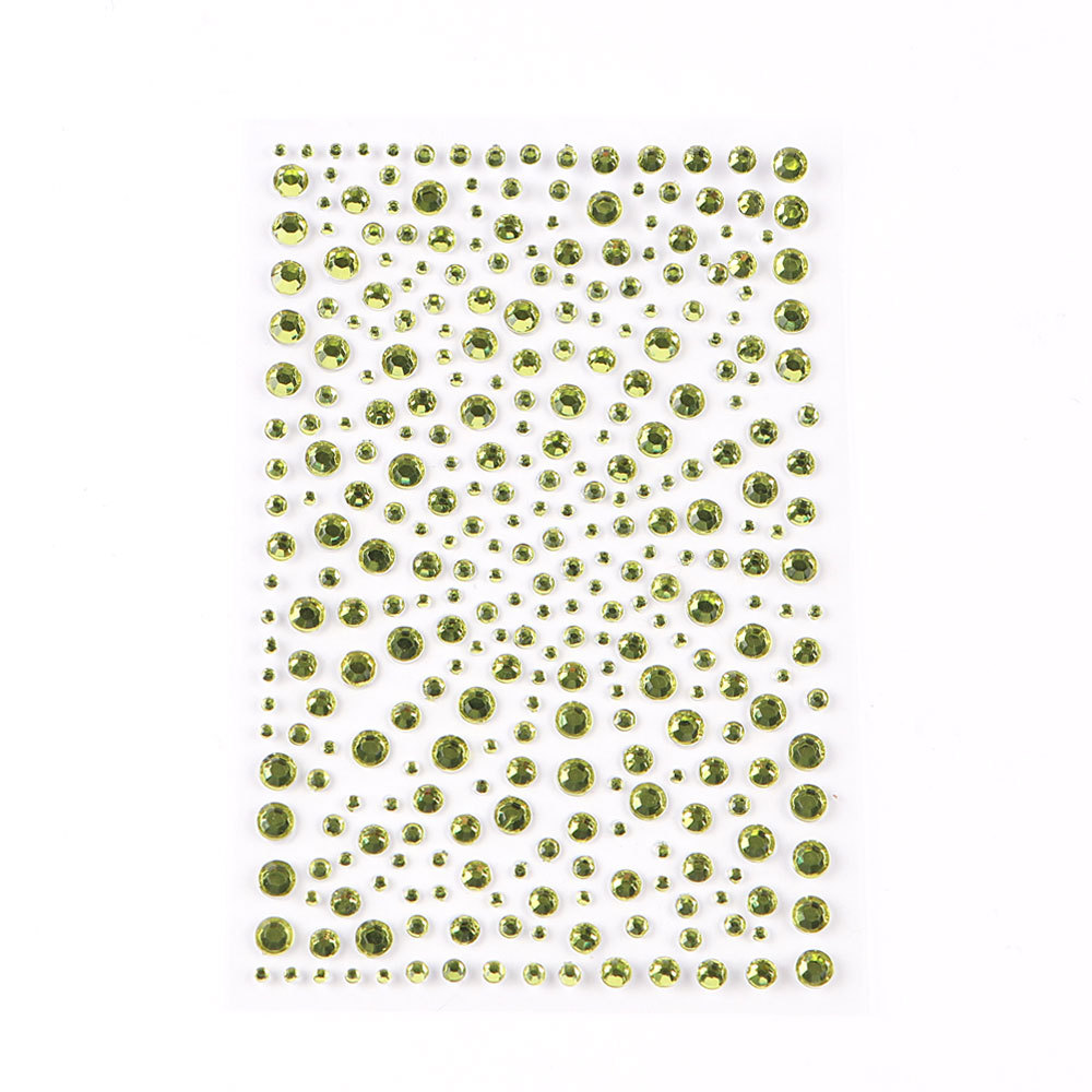 5 Pcs/Set Colored Diamond Decorative Stickers