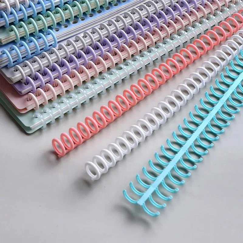 30 hole loose leaf plastic binding ring spiral ring binding for A4 paper notebooks