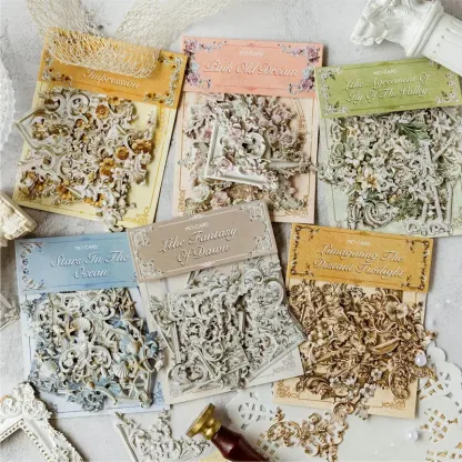 20pcs/lot Classical retro border Material Paper