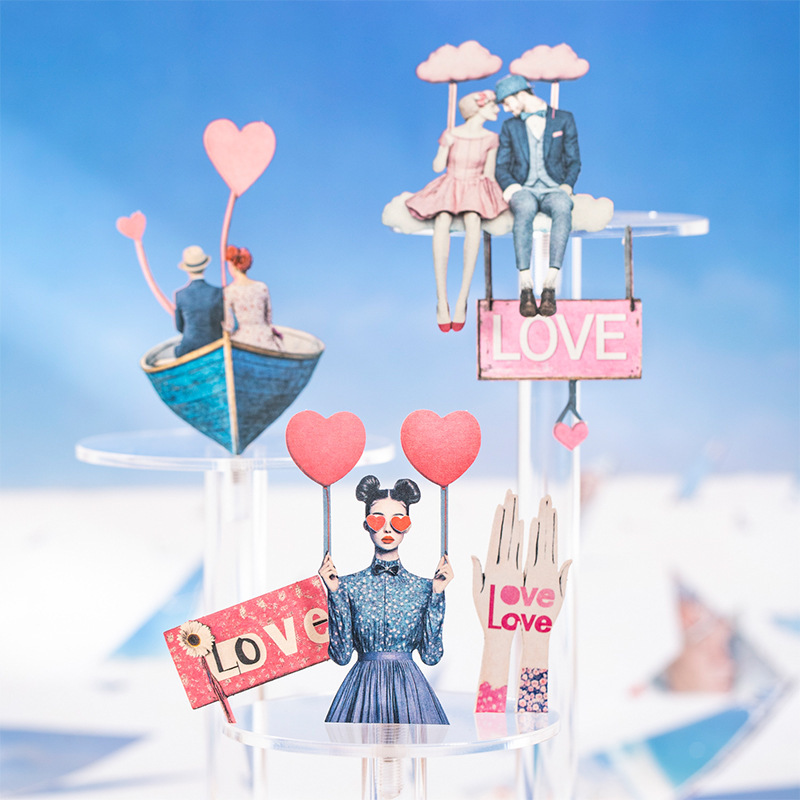 25Pcs/Pack Girls Themed Cardstock Stickers