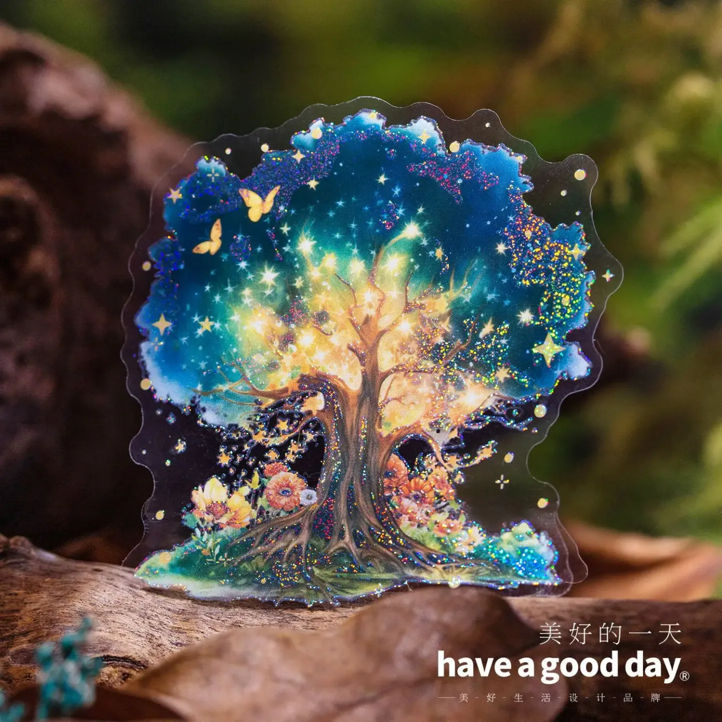 10 pcs Starlight Forest Stickers