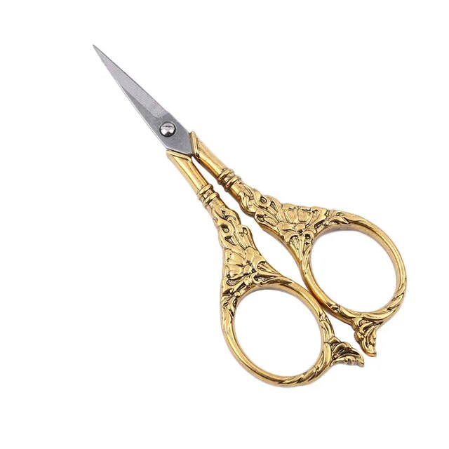 Vintage 1950's Small Sewing Scissors Marked the F.F. Co. 
