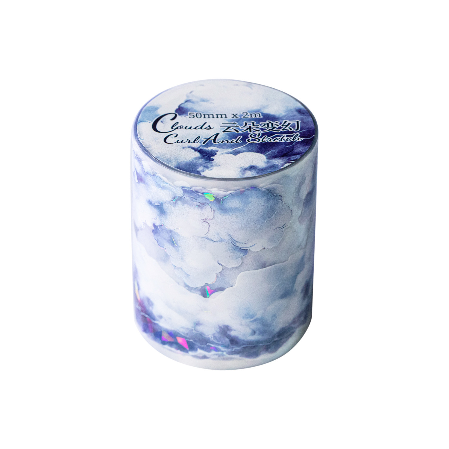 50mm * 2M pet shell light cloud tape