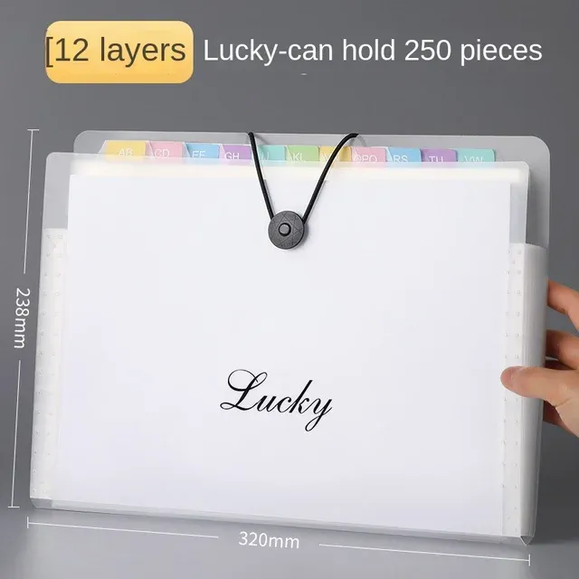 Transparent Insert File Folder A4 Document Bag