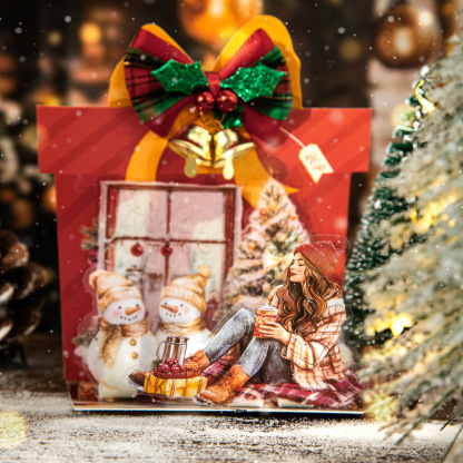 20Pcs/Pack Christmas Themed PET Stickers