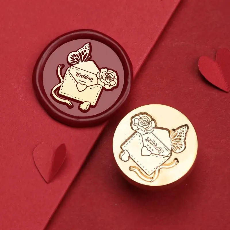 Valentine'S Day Wedding Red Series Seal Wax Stamps