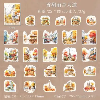 50pcs/1lot going on a trip Stickers