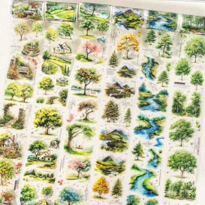 Trees Forest Theme PET Tape 2.56*78.74 inch