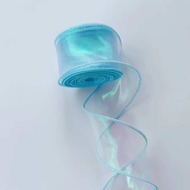 10 yards Rainbow Mermaid Ribbon Wave Edge Organza Lace Decoration