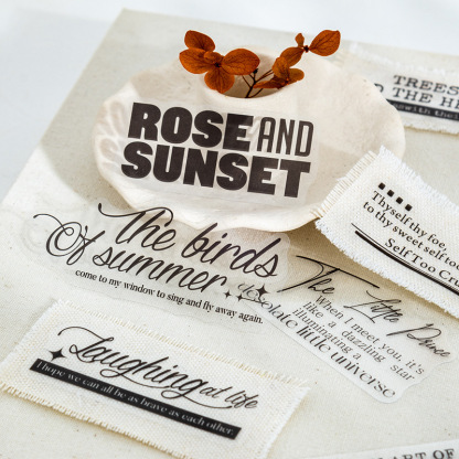 100 Pcs/Pack English Themed PET Stickers