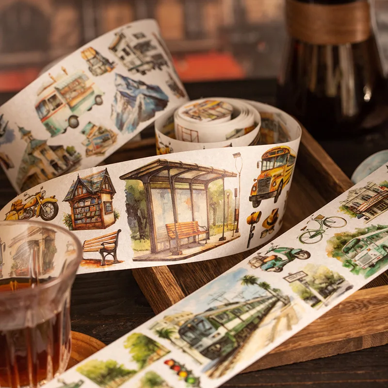 70mm*2M Car Scenery Washi Tape