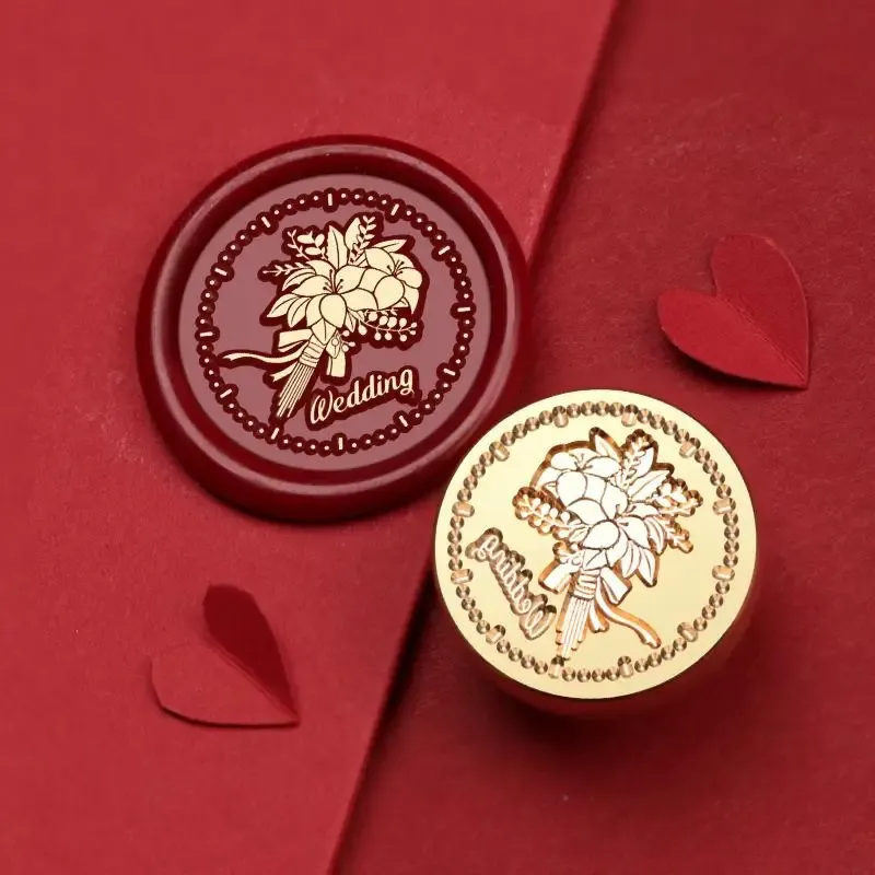 Valentine'S Day Wedding Red Series Seal Wax Stamps