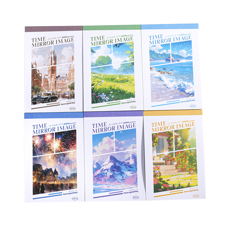 30Pcs/Pack Landscape Theme PET Stickers