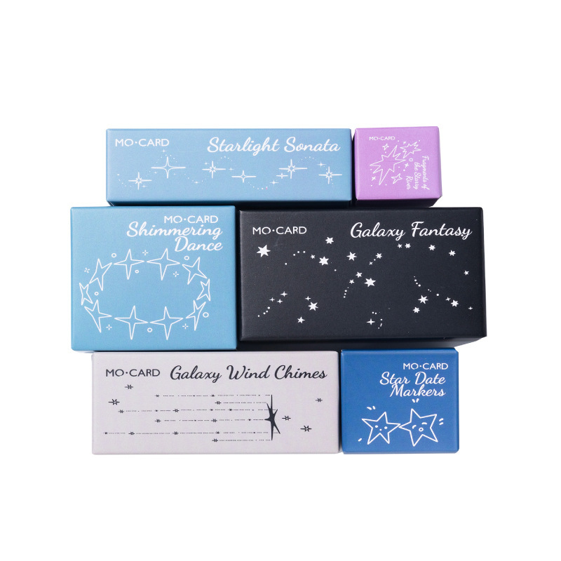 1Pcs Star Moon Element Wood Stamp