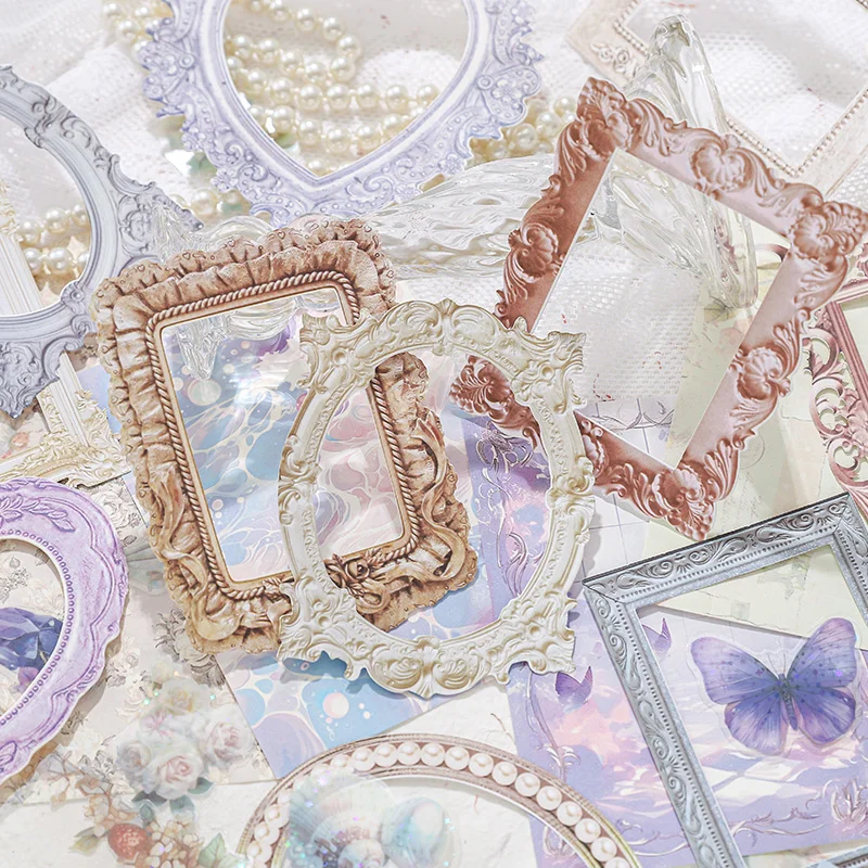 35 pcs/lot Colorful Frame Butterfly Sticker Material Pack