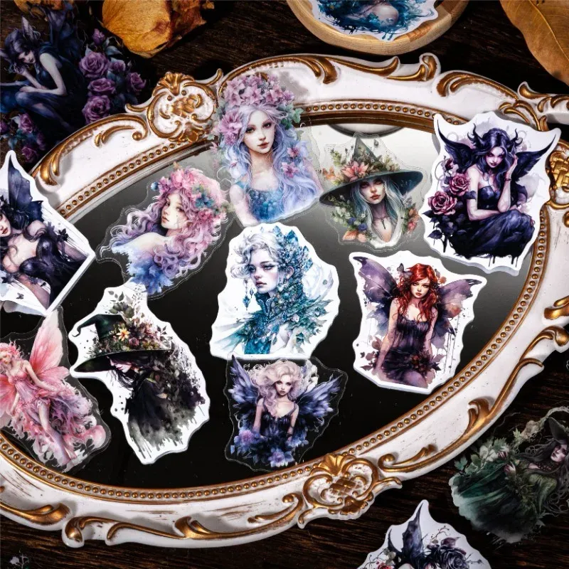 10Pcs Magic Fairy PET Sticker Pack Scrapbooking Craft Supplies