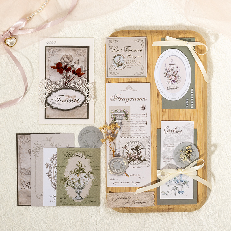 100pcs/Pack Retro Collage Theme Large Stickers