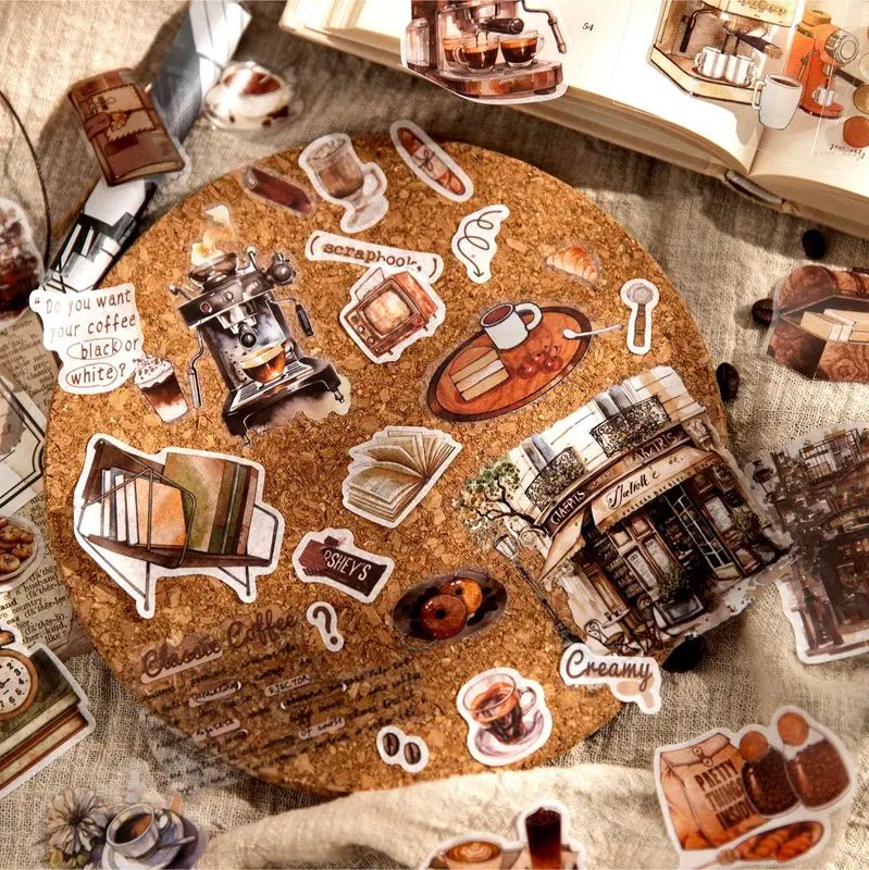 20pcs/1lot Pre-cut Coffee Theme Sticker