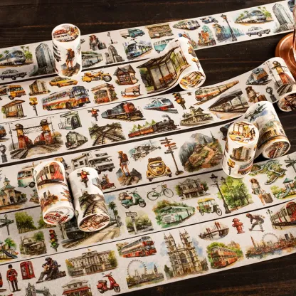 70mm*2M Car Scenery Washi Tape