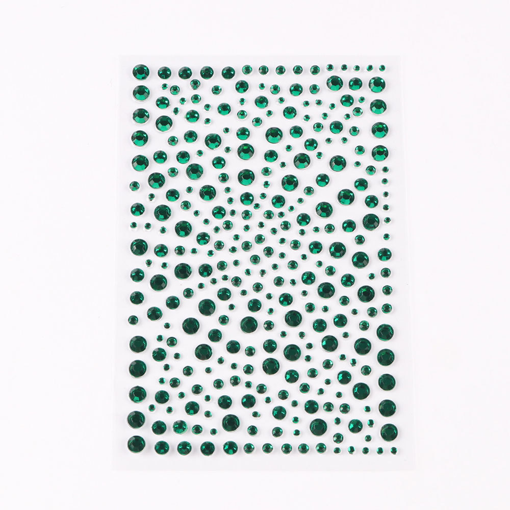 5 Pcs/Set Colored Diamond Decorative Stickers
